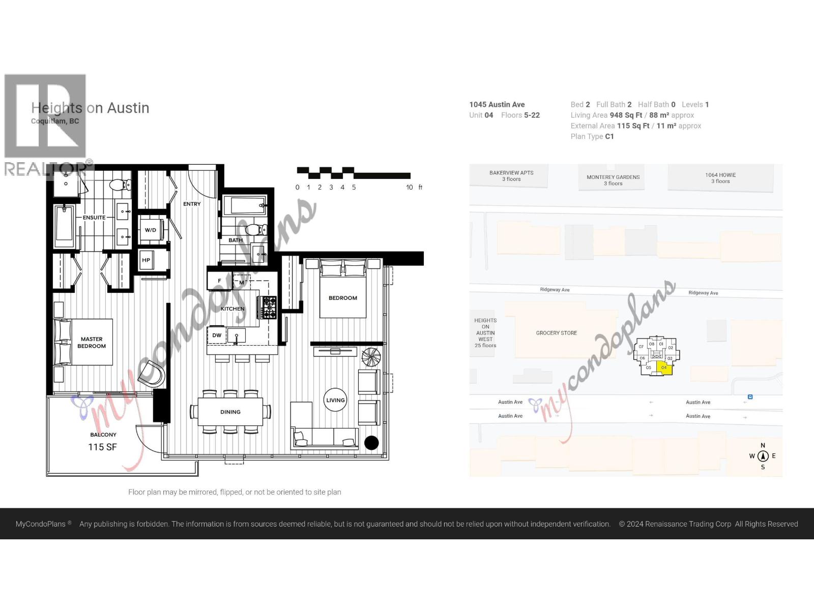 1204 1045 Austin Avenue, Coquitlam, British Columbia  V3K 0G9 - Photo 22 - R3056267